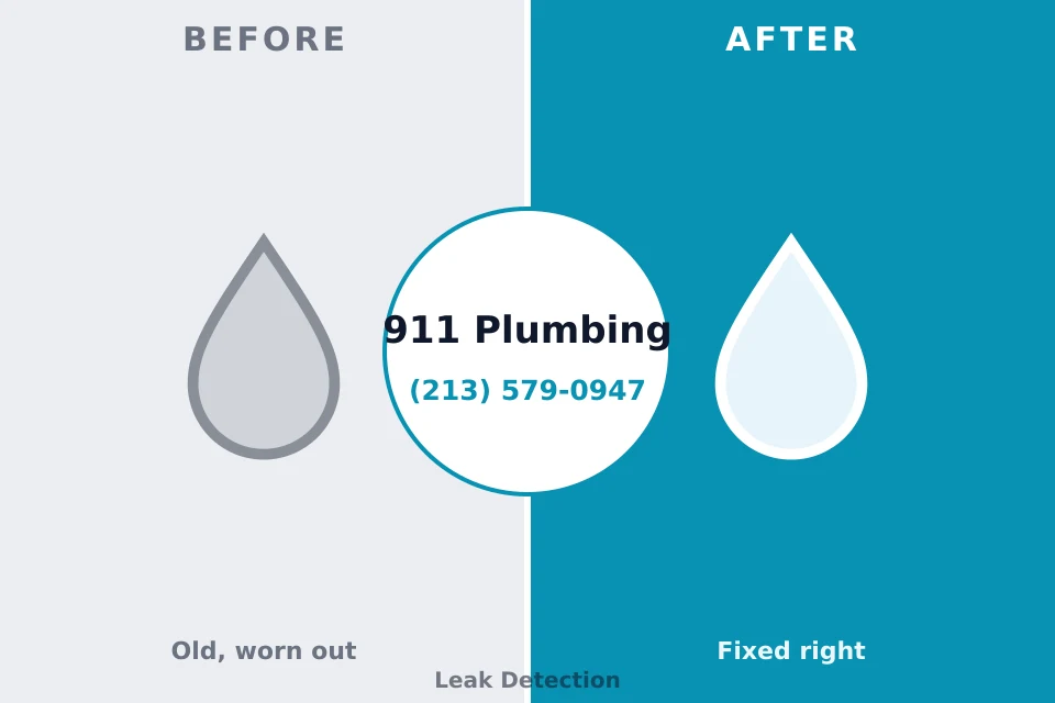 Before and after: plumbing repair Park Hills, MO